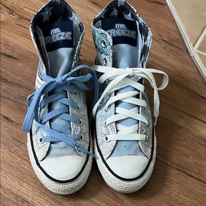 Converse x DC Comics collab - Mr Freeze Chuck Taylor high tops, size 5